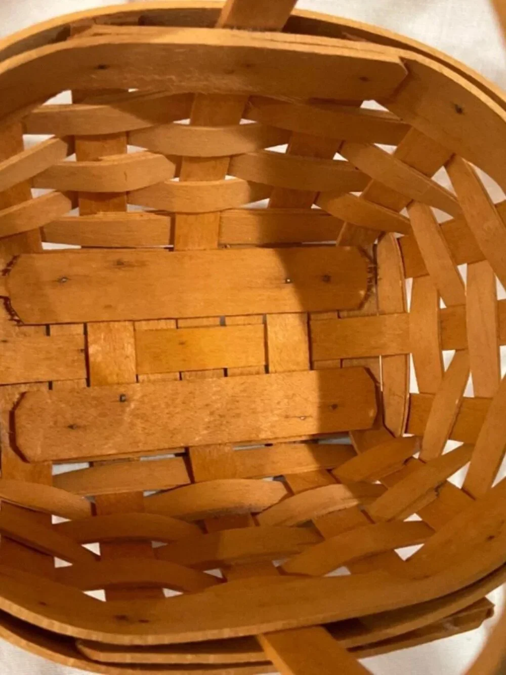 1999 Longaberger Horizon of Hope Woven Basket & Prot. - H 6.75” x W 5” x L 6.5”
